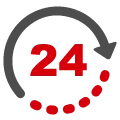Proceso sencillo en 24 horas o menos 